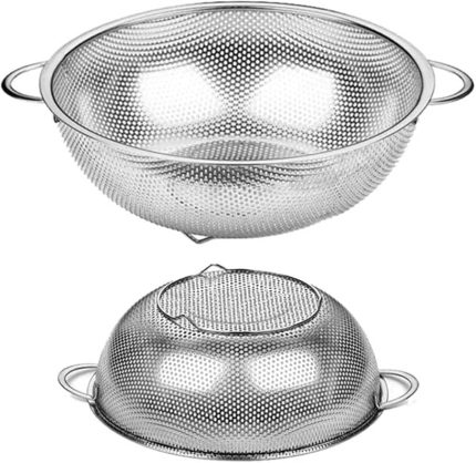 Home 2'li Süzgeç, Paslanmaz Çelik Süzgeç, Makarna Süzgeci - (spt-20) -(spt-26)