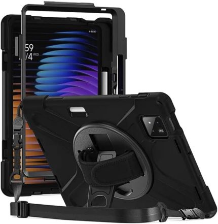 Xiaomi Pad 7/pad 7 Pro 11,2 Inç Uyumlu Kılıf Defender Tank Zırh Silikon Askılı Standlı Kılıfı