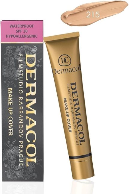 Make-Up Cover Su Geçirmez Hipoalerjenik SPF 30 #215 (Tüm Akne İzleri ve Dövmeleri Kapatır)