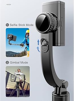 Gimble Dengeleyici Otomatik Denge Sabitleyici Alüminyum Çubuk Teleskopik Selfie Sopa Video İstikrarlı Çekim Tripod Telefon Smartphone için L19 - Görsel 5