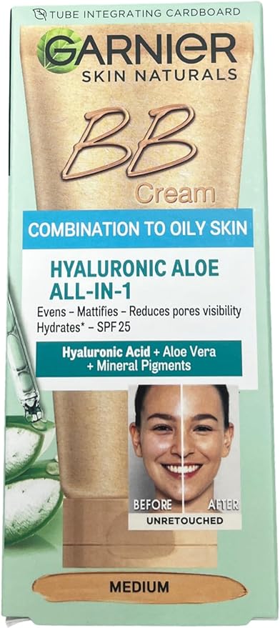 BB Krem Hyaluronic Aloe Yağlı Karma Ciltler Orta Ton 50 ml