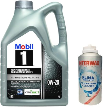 1 0W20 Motor Yağı 5 L + 03047 İnterwax Klima Temizleyici
