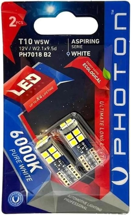 Ampul T10 W5W 12V 12 Led Aspiring Serie (2'Li Blister)