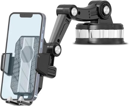 360° Dönebilen Vakumlu Torpido ve Cam için Araç Içi Telefon Tutucu