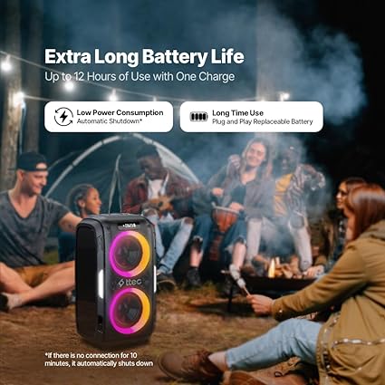 Carnival Pro 120W Taşınabilir Kablosuz Bluetooth Parti Hoparlörü - 2BH11S - Görsel 5