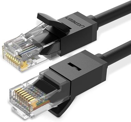 CAT6 Ethernet Kablosu, 15 Metre, Siyah