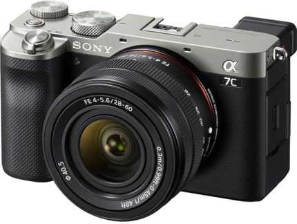 I Sony Alpha 7C + 28-60mm f4-5.6 Lens Kit| Full-Frame Aynasız Fotoğraf Makinesi (Ekstra küçük boyut, 24.2Mp çözünürlük, 4K video kayıt)