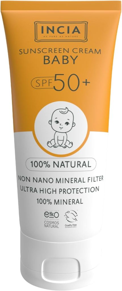 Doğal Bebek Güneş Kremi Leke Karşıtı Mineral Filtreli Yüksek Koruma SPF50 UVA UVB 50 ml