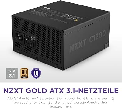 C1200 1200W 80 Gold Atx 3.1 Tam Modüler Siyah Güç Kaynağı - Görsel 2