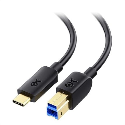 Matters USB C - USB B 3.0 Kablosu - 3.3 ft, USBB - USBC Kablosu, B Tipi 3.0 Konnektörlü, Siyah