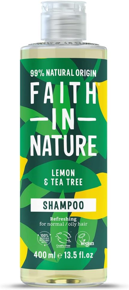 IN NATURE %99 Doğal Ferahlatıcı Şampuan Normal & Yağlanmaya-Kepeğe Meyilli Saçlar İçin ( Limon & Çay Ağacı, 400 ml)