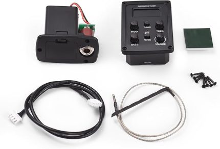 Akustik Gitar Alıcısı LCD Ekran 4 Bant EQ Ekolayzır 6.35 Uygulama Performansı Için Çıkış Gitar Parçası