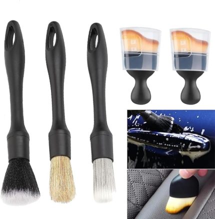 5 adet araç detay fırçası, araç temizleme fırçası, ultra yumuşak araç temizleme fırçası, araç orta konsolları, koltuklar, havalandırma delikleri, saklama kutuları, klavyeler için