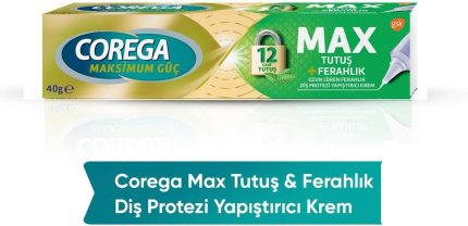 Max Tutuş & Ferahlık Diş Protezi Yapıştırıcı Krem 40 g