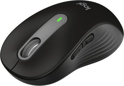 Signature M650 Kablosuz Mouse, Büyük Boy Sağ El için, Sessiz, 4000 DPI, Bluetooth, Logi Bolt USB Alıcı, 24 Ay Pil Ömrü, Siyah