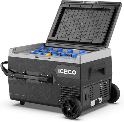 K65S 12/24V 65lt Akülü, Kablolu, Kompresörlü Tekerlekli Outdoor Oto Buzdolabı & Dondurucu