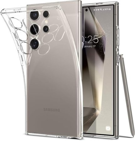 Galaxy S24 Ultra ile Uyumlu Kılıf Liquid Crystal Sararmaya Dayanıklı ince Şeffaf Kapak - ACS07283 (Spigen TR Garantili)