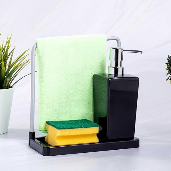 Luna Mutfak Sıvı Sabunluk, Siyah - Görsel 2