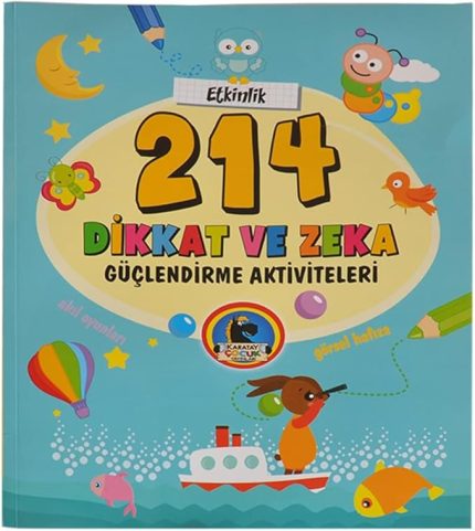 Çocuk Boyama Kitabı Sihirli Boyama Defterleri Boyama Seti Takım Boyama Paketi Anaokulu Kreş İlkokul Orta Okul 3 Yaş ve Üzeri Eğitici ve Öğretici Öğrenci Defteri (214 Dikkat ve Zeka Güçlendirme Aktiviteleri)