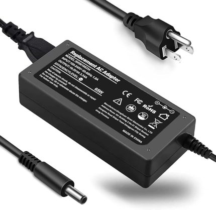 Laptop için 65W 45W Şarj Cihazı Inspiron 11/13/14/15/17 3000 5000 7000 Serisi (3583 3593 5570) Latitude E5450 XPS 13-65 Watt 45 Watt AC 2'si 1 Arada Bilgisayar Adaptörü Güç Kablosu (45 Watt AC