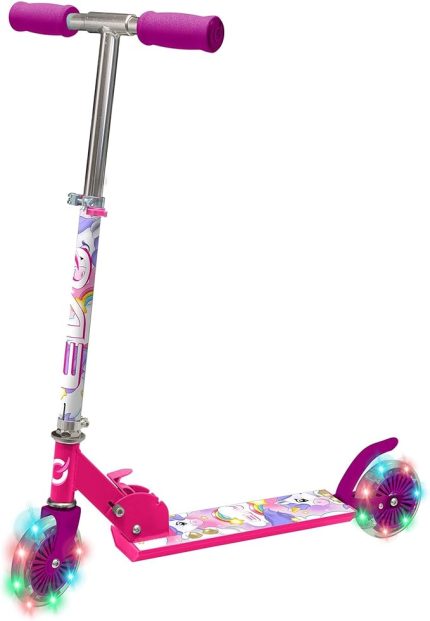 2 Tekerlekli Katlanabilir Unicorn Inline Işıklı Scooter