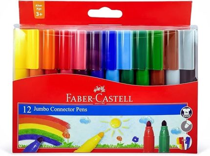 Eğlenceli Jumbo Keçeli Kalem,12'Li, 12 Renk