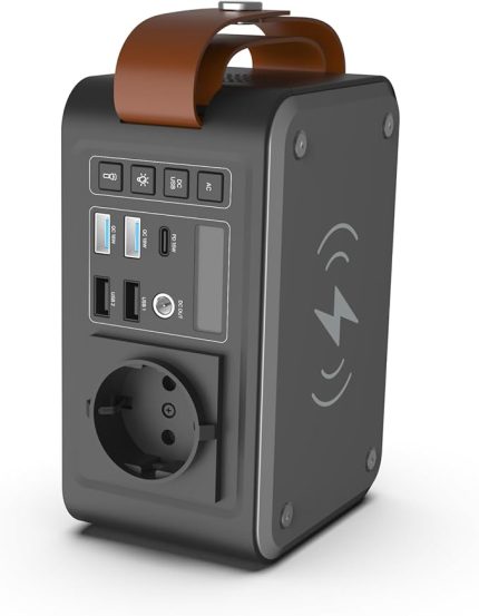 Smart Taşınabilir Güç İstasyonu Kablosuz Hızlı Şarj Cihazı Güneş Paneli ile Şarj Desteği Type-C AC USB 3.0 Çıkışı Led Lamba 24000 mAH 88.8 Wh Kamp ve Seyahatler için Power Bank Station X6801