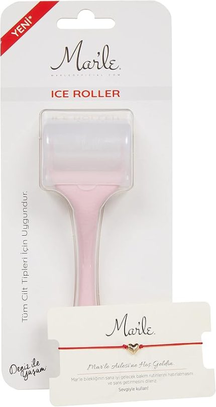 Cilt Sıkılaştırıcı Pembe Ice Roller Yüz Masaj Aleti