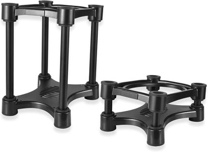 İzolasyon Standları, Profesyonel Stüdyo Monitörü Stand Bookshelf Hoparlörler Için 5/6/8 Inçlik Hoparlör Için istikrarlı Emme bardağı Ile