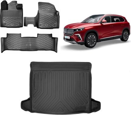 Togg T10X 2023 Sonrası 3D Bagaj Havuzu ve Paspas Siyah