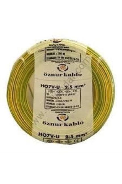 kablo 2,5 Mm2 Nya Tek Damar Sarı Yeşil