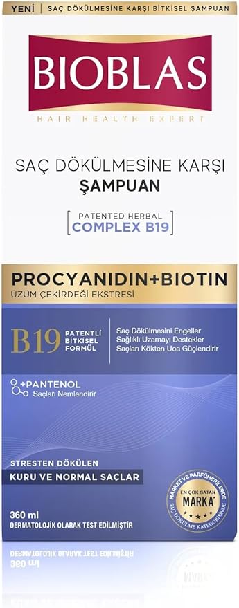 Saç Dökülmesine Karşı Anti-Stress Şampuan (Procyanidin & Biotin) (360 ml)