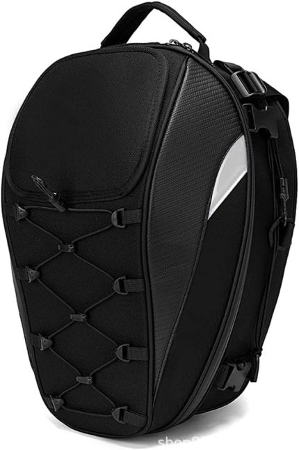 Çift Kullanımlı Su Geçirmez Kask Çantası Motosiklet Kuyruk Çantası 30L-40L Alet Kutusu Arka Koltuk Çantası Büyük Kapasiteli Binici Sırt Çantası Motosiklet Aksesuarları