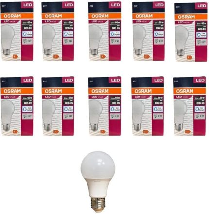 LED Value 8.5 Watt Led Ampul 6500K Beyaz Işık E27-10 Adet