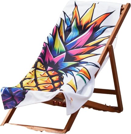 PALM Pamuk & Microfiber Plaj & Banyo Havlusu, Hızlı Kuruma, Hafif, Pratik Taşıma, Banyo, Sauna, Plaj, Havuz, Seyahat, Tatil, Gökkuşağı Renkleri (Gökkuşağı lips, Çok Renkli)