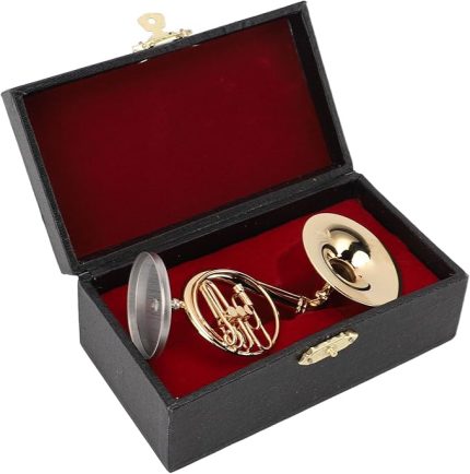 pirinç Minyatür Sousaphone Modeli - Sorunsuz cilalı Ve Parlak yüzey! Stand & Koruyucu Kılıf, Müzik odaları, Raflar, Masalar Ve Oturma odası Merkez parçaları Için harika