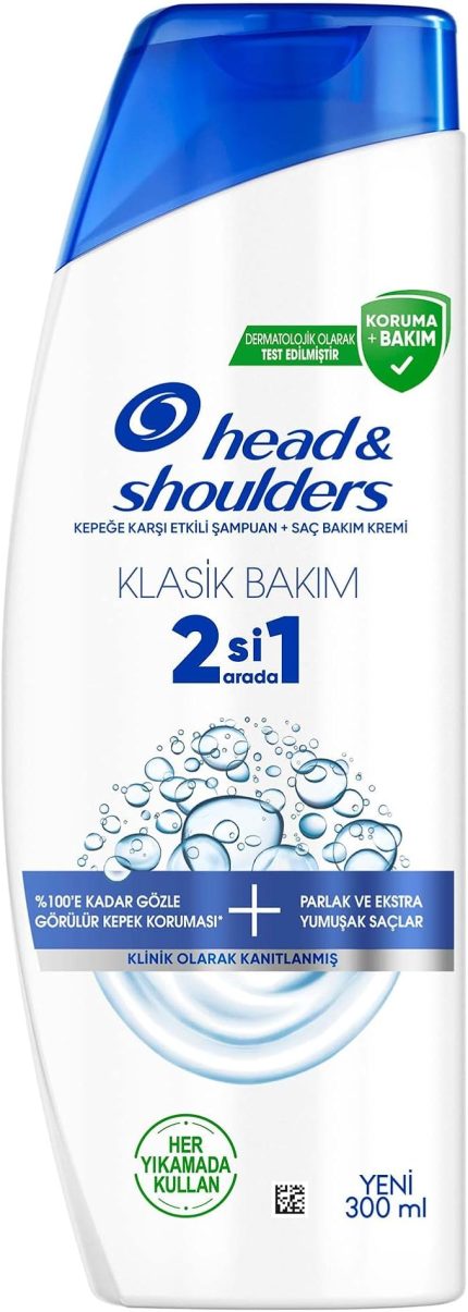 & Shoulders Klasik Bakım 2'si 1 Arada Kepeğe Karşı Etkili Şampuan 300ml