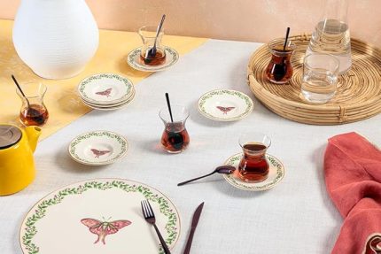 Mirroring 12 Parça 6 Kişilik Çay Takımı