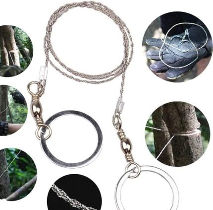 Home Karavanda, Kampta Taşınabilir Mini Zincir Cep Testeresi Dişli Tel Ahşap Plastik Metal Kesici,Ağaç,Tahta İçin Mini Cep Boy Testere