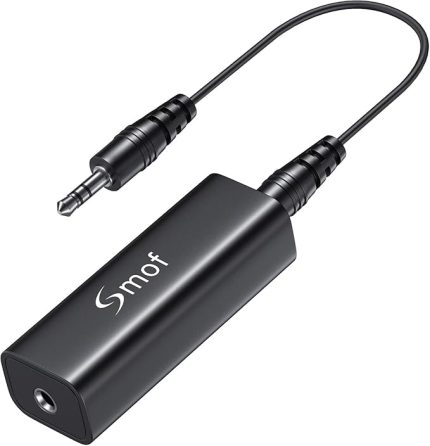 Ses/Ev Stereo Sistemi için Smof Zemin Döngüsü Gürültü İzolatörü (Vızıltılı Gürültüyü Ortadan Kaldırın) 3.5mm Ses Kablosu, Ses İzolasyon Trafosu ile Ses Gürültü Filtresi