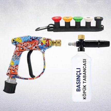 Karcher K Serisi İle Uyumlu 5 Nozzle Set Basınçlı Araç Yıkama Tabancası Seti Basınçlı Yıkama Makinesi Bear