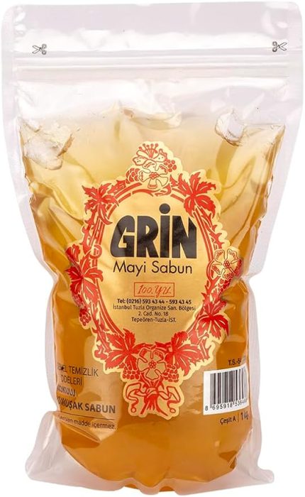 Ekolojik Arap Sabunu, 1 Kg Organik Jel Sabun, Ayçiçeği Yağı Özlü Doğal Sıvı Sabun