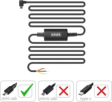 PT01 D8 / D10 Uyumlu Mini USB Park Modu Bağlantı Kiti Akü Sigorta Park Modunda Kayıt için Bağlantı Kablosu - Görsel 4