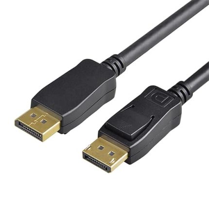 1.4 DisplayPort Kablo 32.40 Gbps Bandwith HBR3 8K 30Hz, 4K 120Hz, 4K 60Hz, 2K 240Hz, 2K 165Hz, 1080p 240Hz Destekli HDR, FreeSync, G-Sync (2 Metre) - Woxcon