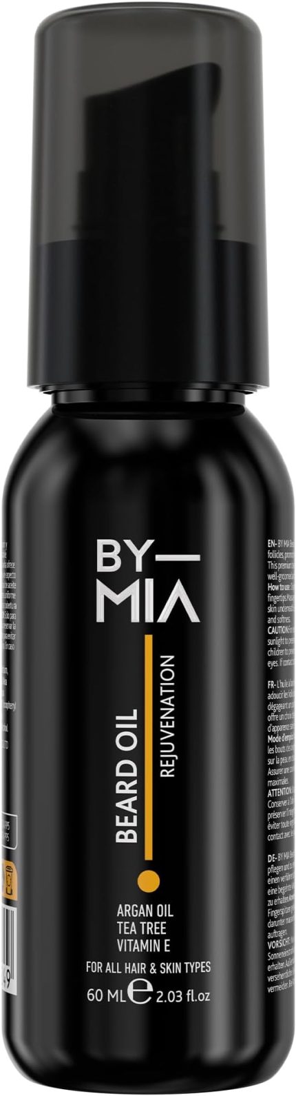 MIA Sakal ve Bıyık Yağı 60ml | Besler ve Nemlendirir | Argan Yağı, Çay Ağacı Yağı, E Vitamini İçeren Besleyici Formül