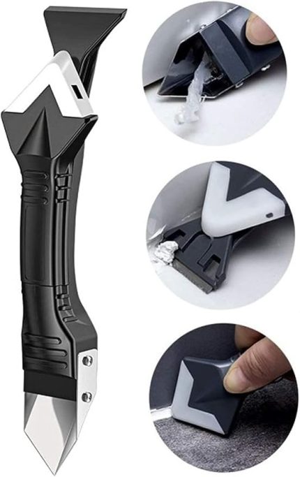 Fayans Silikon Sıyırıcı Derz Kazıyıcı ve Uygulayıcı Aparat 3ü1 Arada