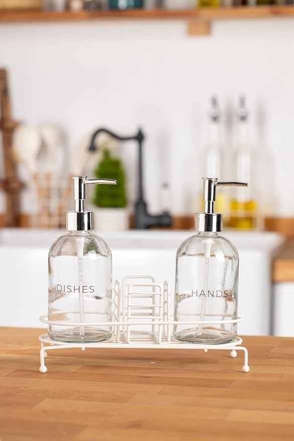 Novy Standlı 2'li Sıvı Sabunluk (White) - Görsel 2