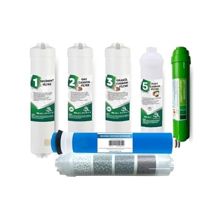 Arıtma Cihazı 7 Filtrasyon 10 Aşama Filtre Takımı Kapalı Kasa 10 Aşama Alkalin ve Mineral Filtre Seti