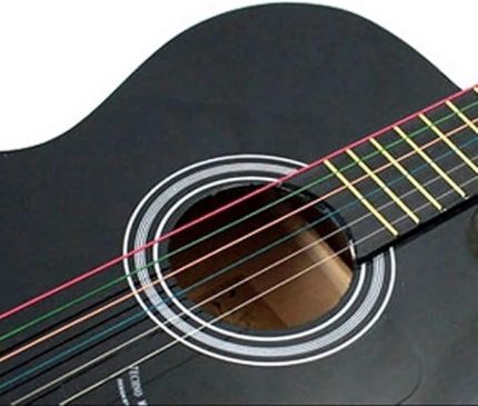 adet gitar teli seti, gitar telleri, merserize teller, klasik renkli teller, çeşitli boyutlarda klasik gitarlar için, yedek çelik tel akustik gitar için
