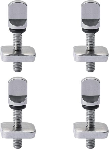 4 Adet Sörf Tahtası Palet Vidası Paslanmaz Çelik Palet Cıvata Kiti Palet Plakası Yedek Aksesuarlar Uzun Tahta, Şişirilebilir SUP, Kürek Tahtaları için, Gümüş